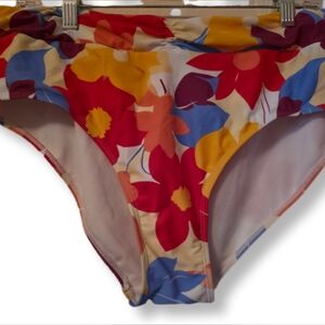 Time and Tru Size Larege 12-14 Floral Full Bottom Bikini Bottom